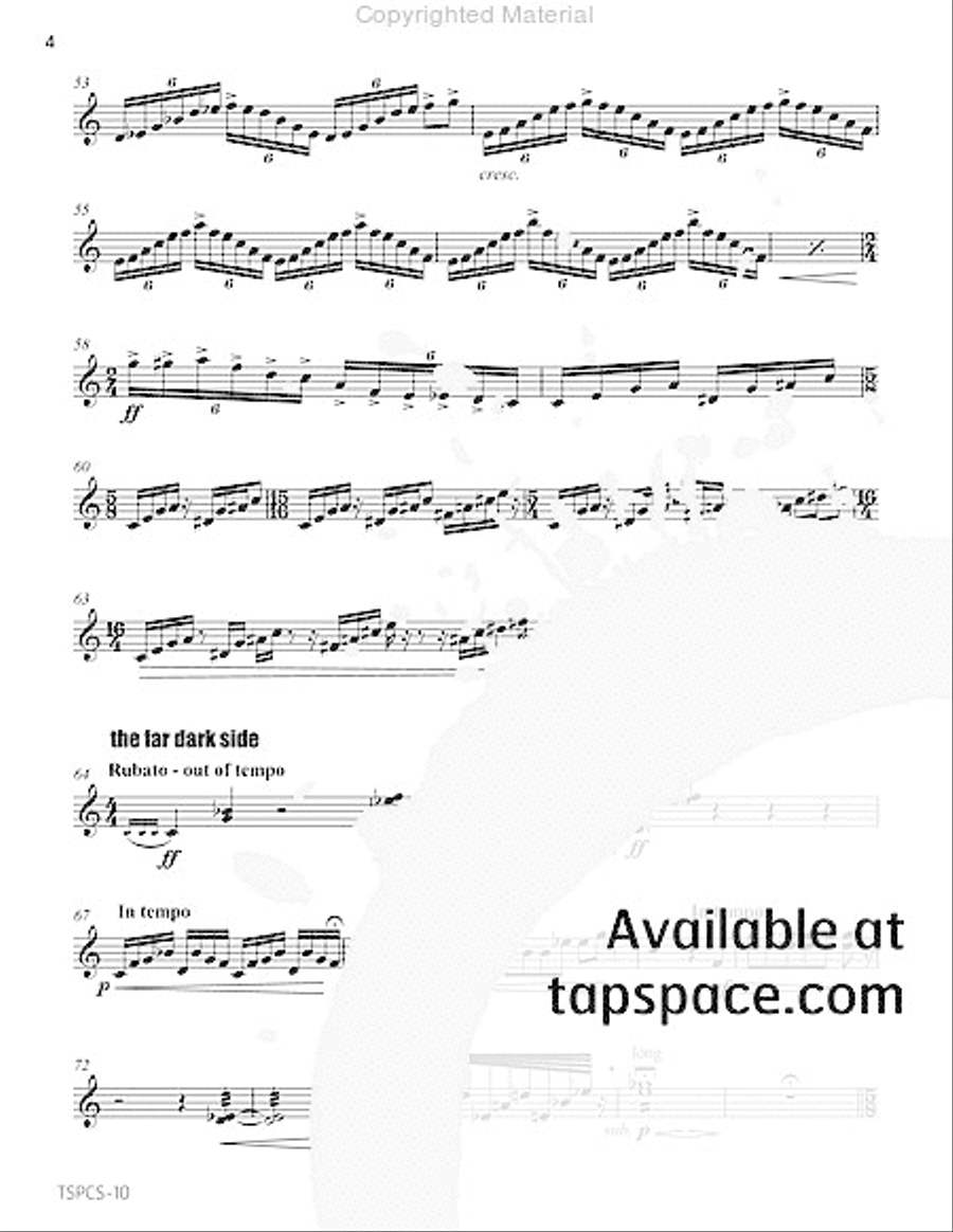 Mare Tranquillitatis Percussion scores gallery preview page 9