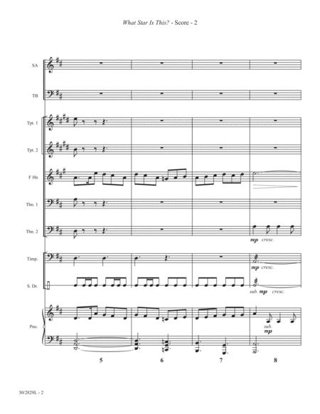 What Star Is This? - Brass and Percussion Score and Parts