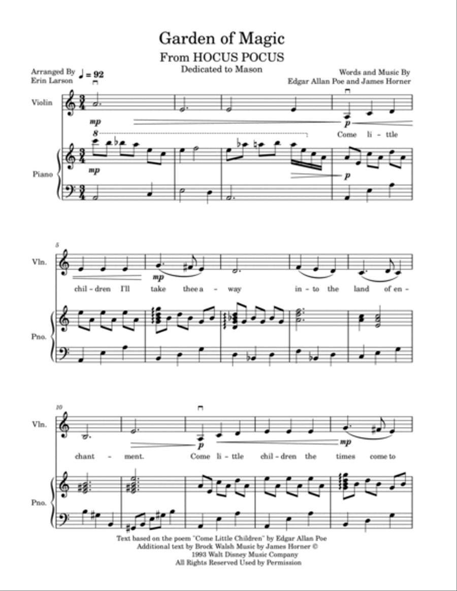 Garden Of Magic Garden Of Magic Violin Solo scores gallery preview page 3