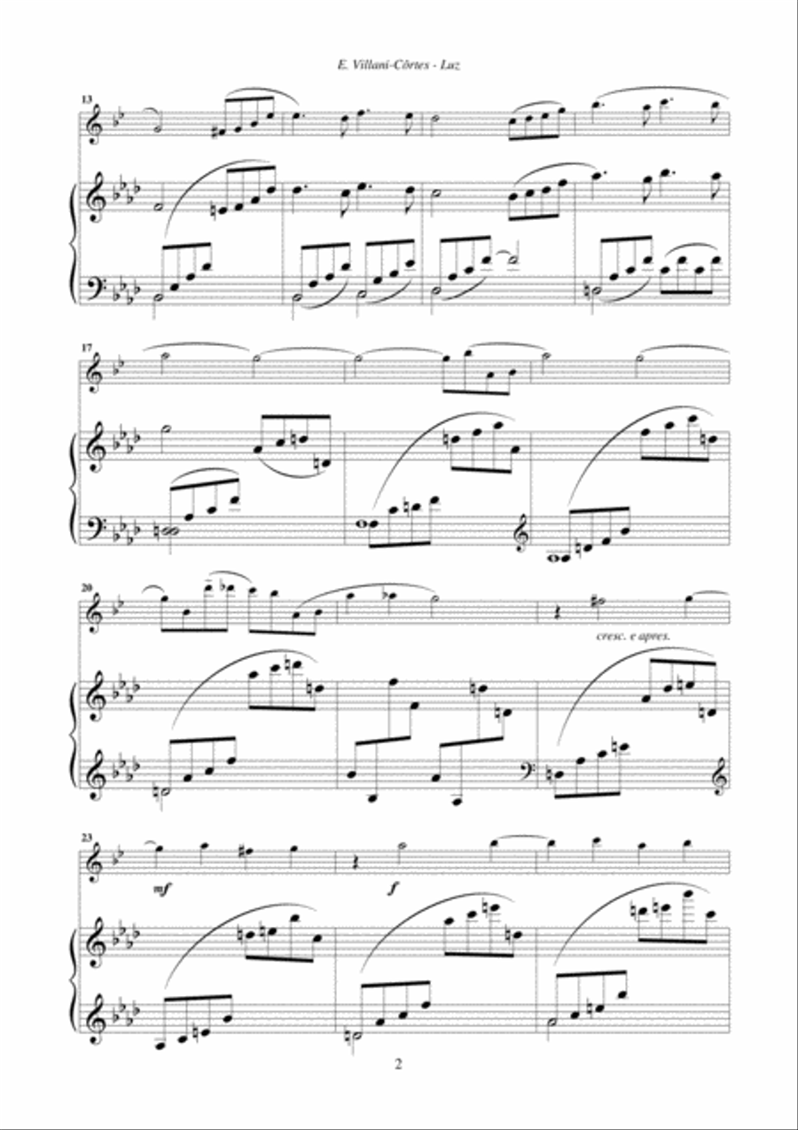 Luz (clarineta e piano) Woodwind Duet scores gallery preview page 4