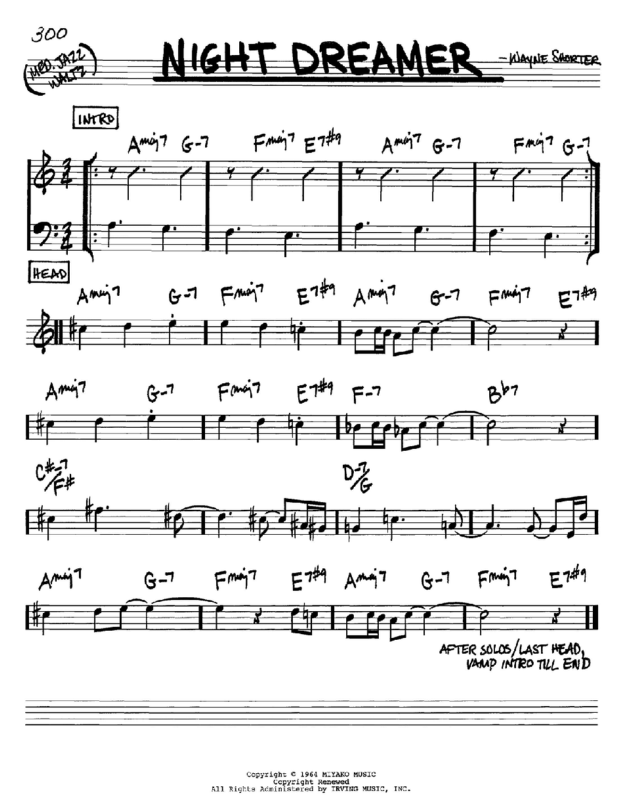 Night Dreamer Piano scores gallery preview page 1