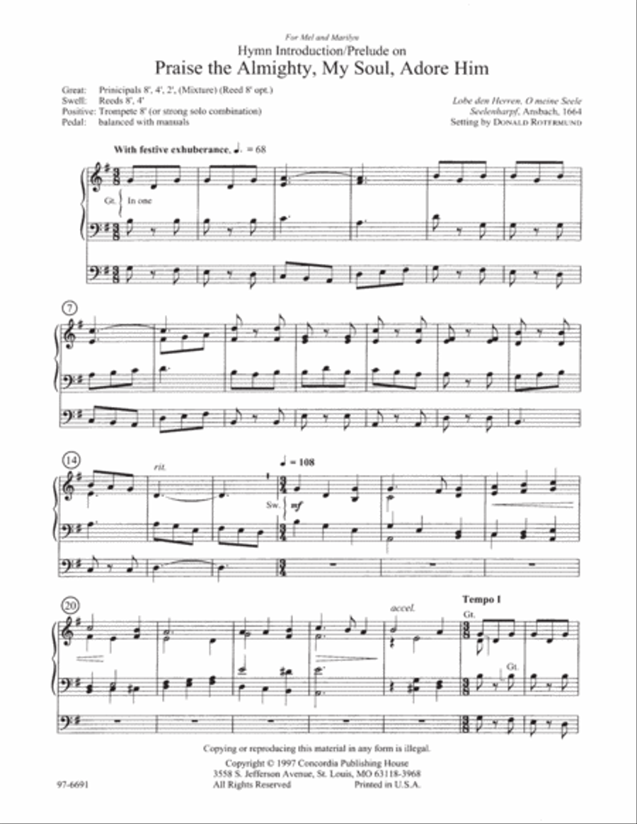 Seven Hymn Preludes, Set 5 Organ scores gallery preview page 2