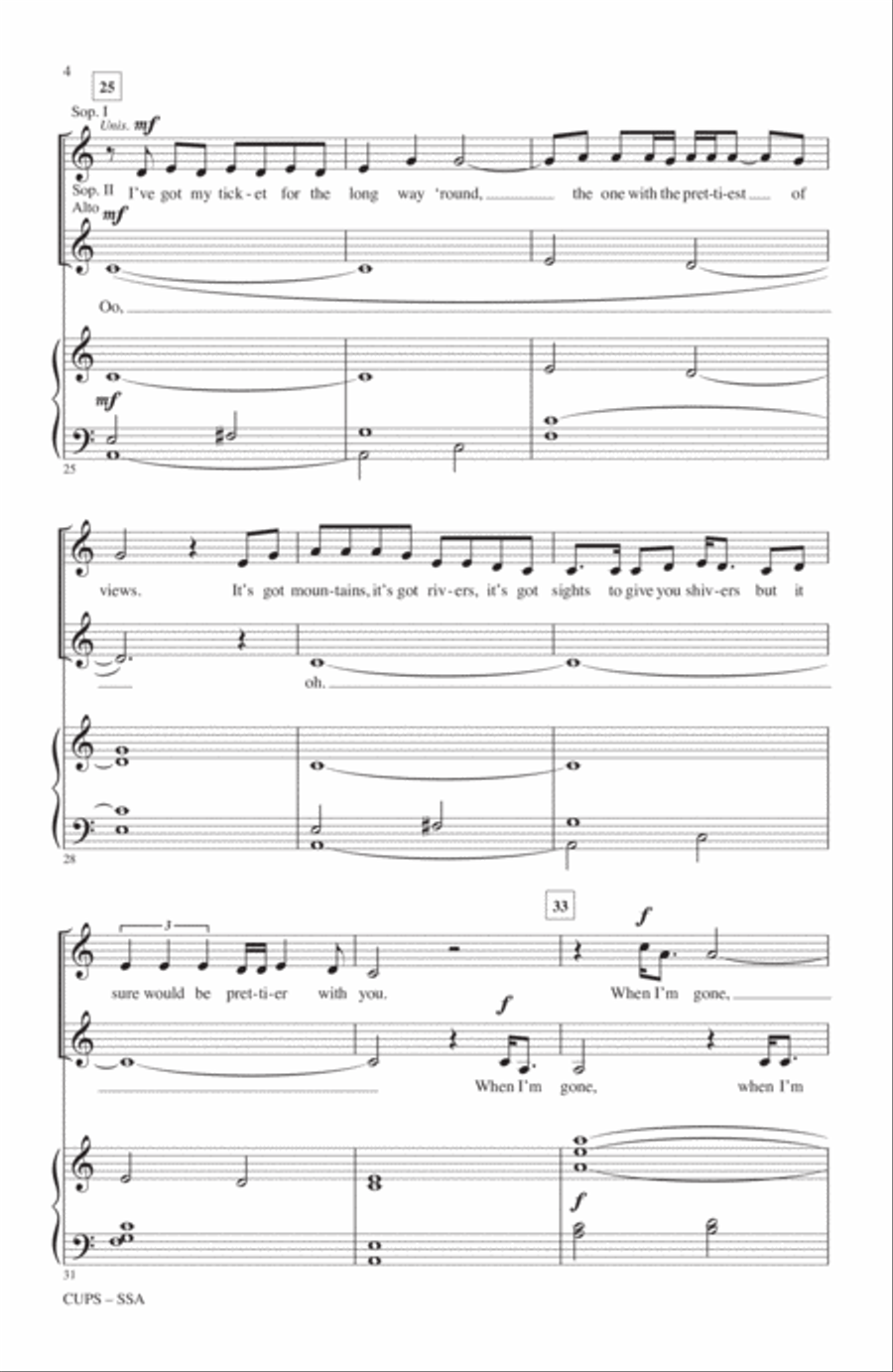 Cups (from Pitch Perfect) (arr. Roger Emerson) SSA scores gallery preview page 3