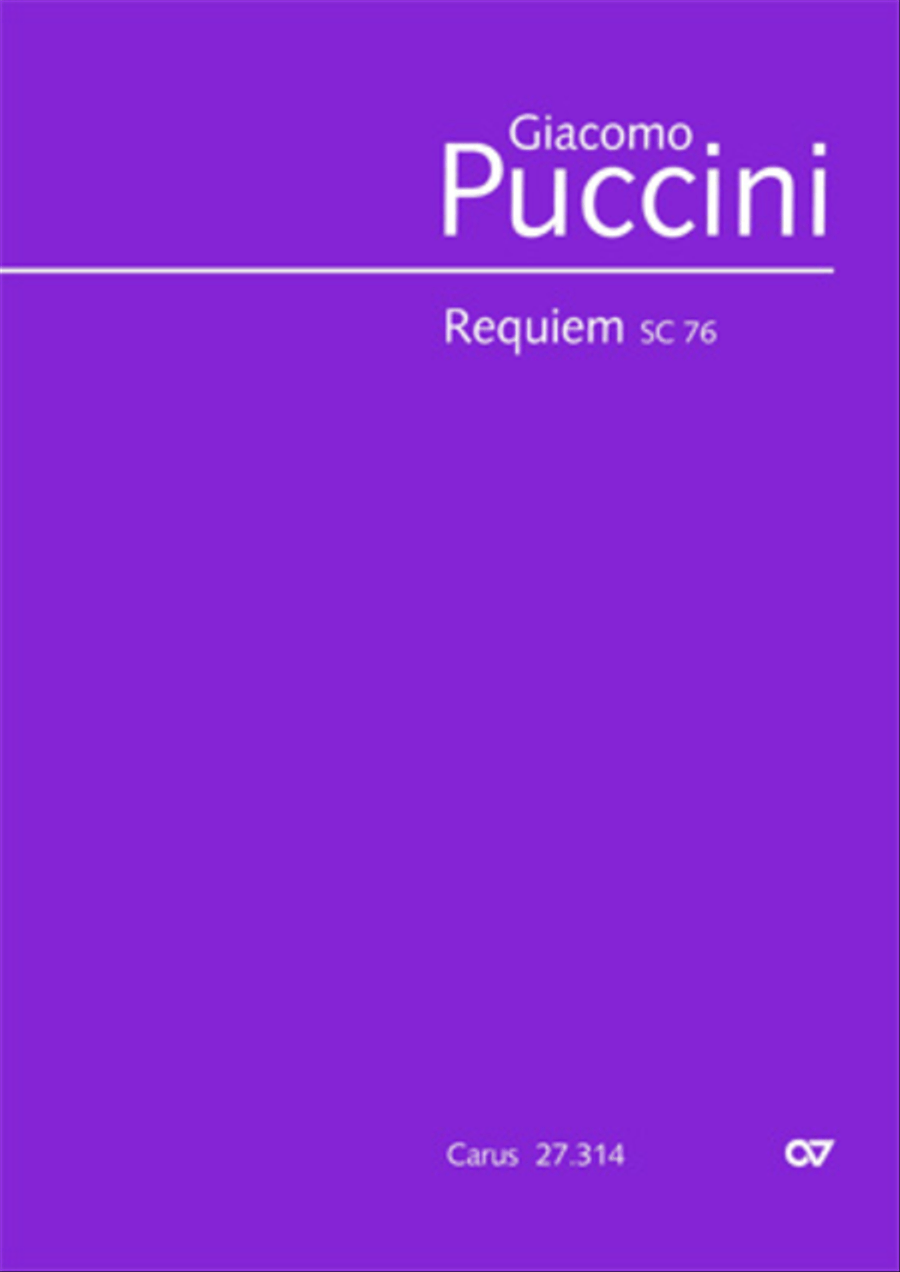 Requiem aeternam by Giacomo Puccini STB - Sheet Music