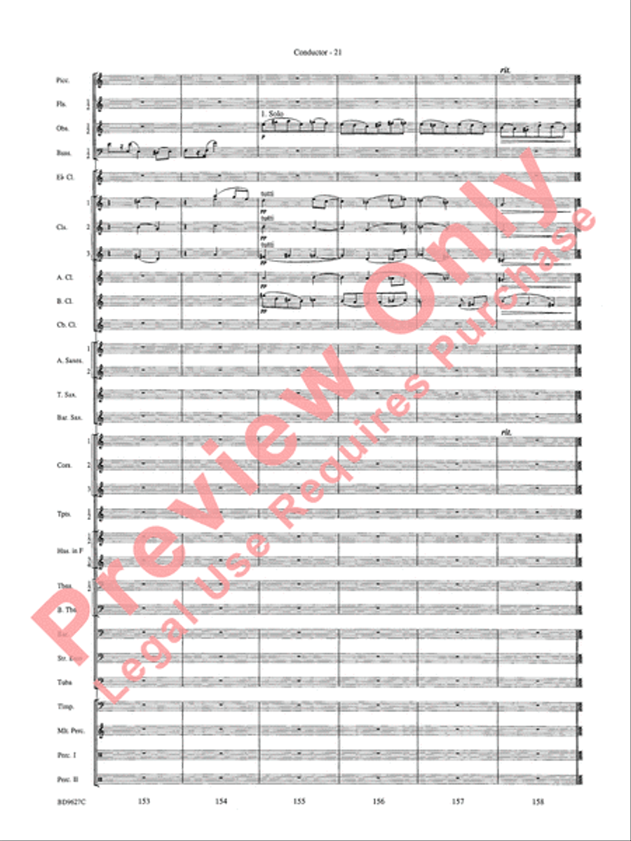 Variations on a Theme of Robert Schumann Concert Band scores gallery preview page 24