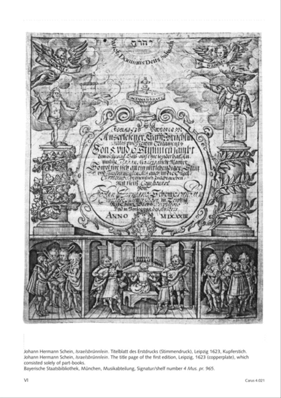 Schein: Israelsbrunnlein. Fontana d'Israel. Complete edition Choir scores gallery preview page 7