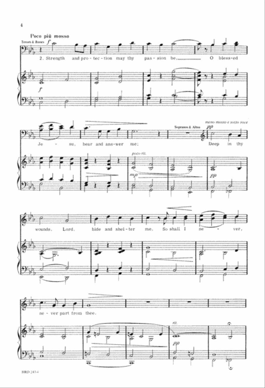 Soul of My Saviour Soul of My Saviour 4-Part scores gallery preview page 5