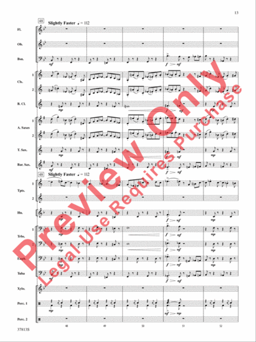 Ants in My Pants Ants in My Pants Concert Band scores gallery preview page 13