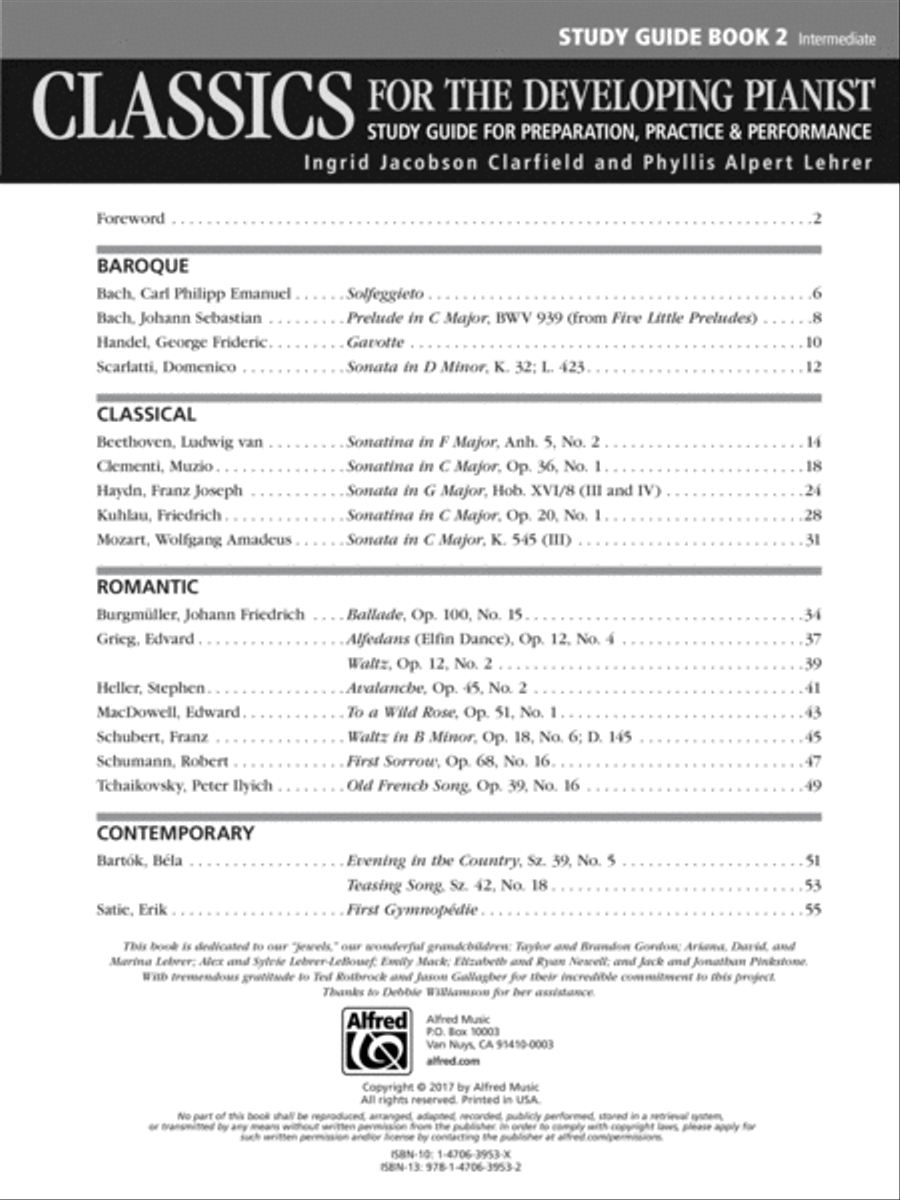 Classics for the Developing Pianist, Study Guide, Book 2 Piano Method scores gallery preview page 5