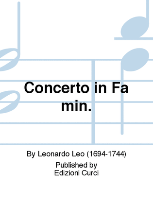 Concerto in Fa min.