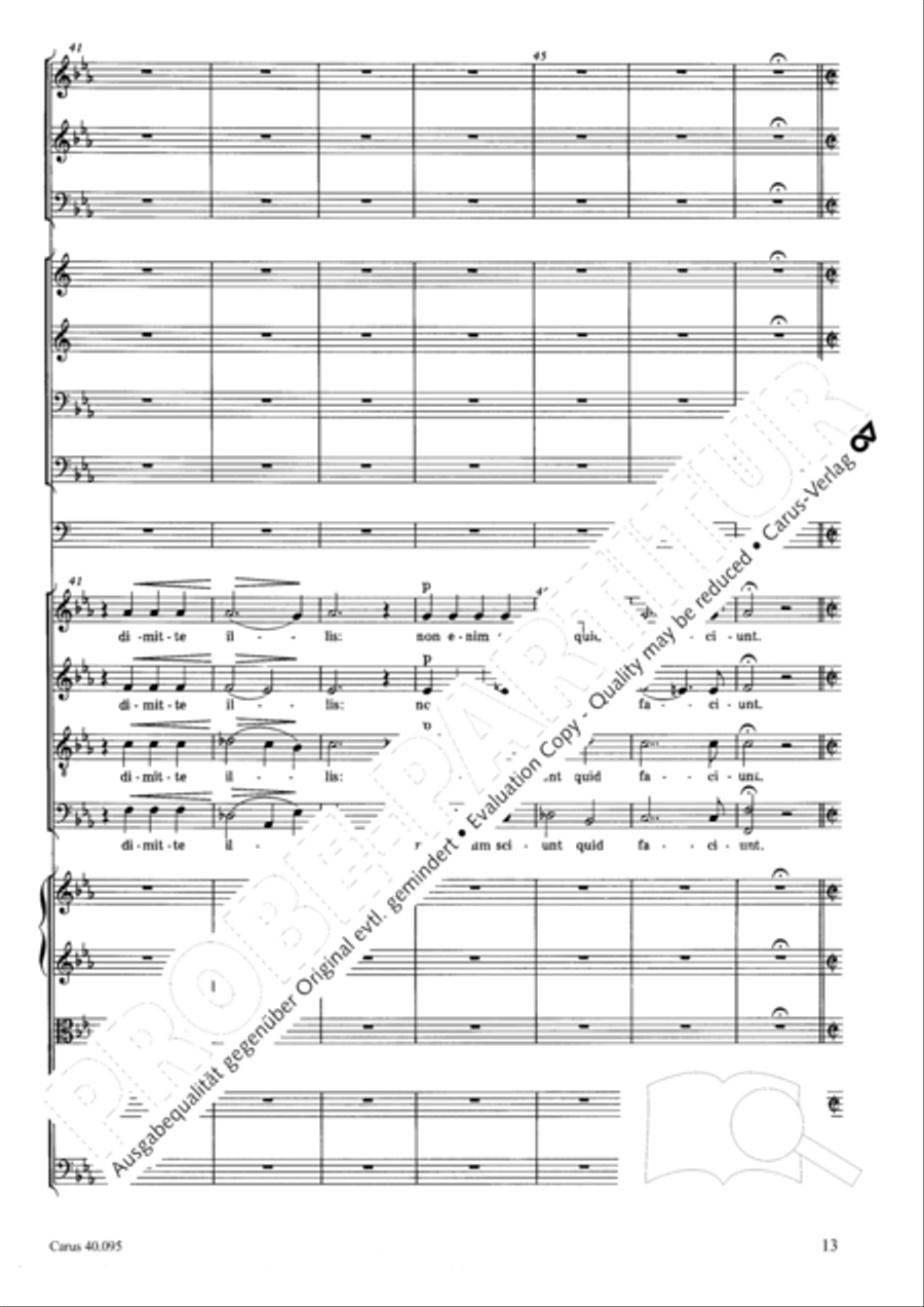 The Seven Words (Die Sieben Worte) 4-Part scores gallery preview page 28