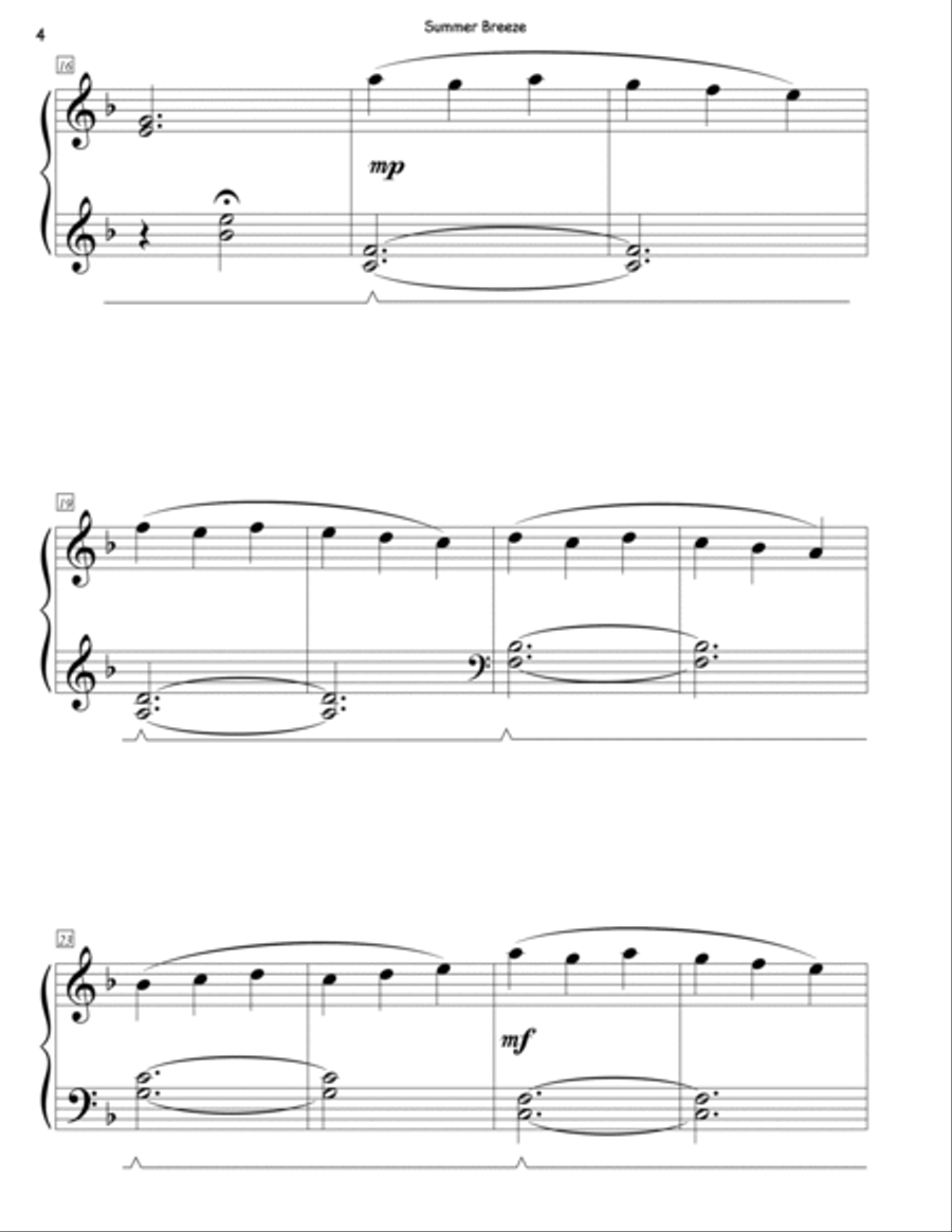 Summer Breeze Piano Method scores gallery preview page 4