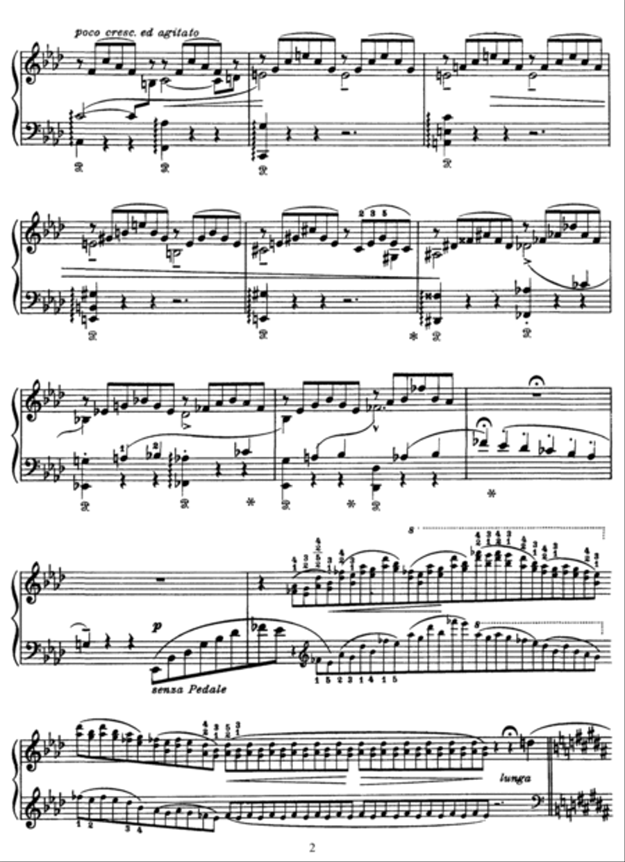 Liszt- Liebestraum No. 3 Piano Solo scores gallery preview page 2