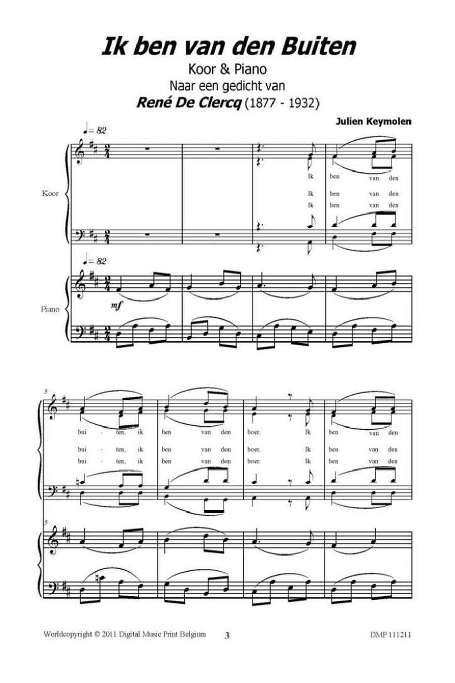 Ik Ben Van Den Buiten Mixed Choir scores gallery preview page 2