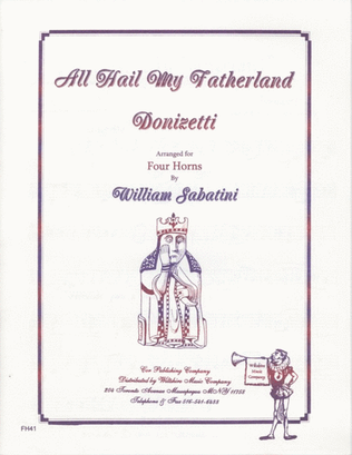 Book cover for All Hail My Fatherland (Sabatini)