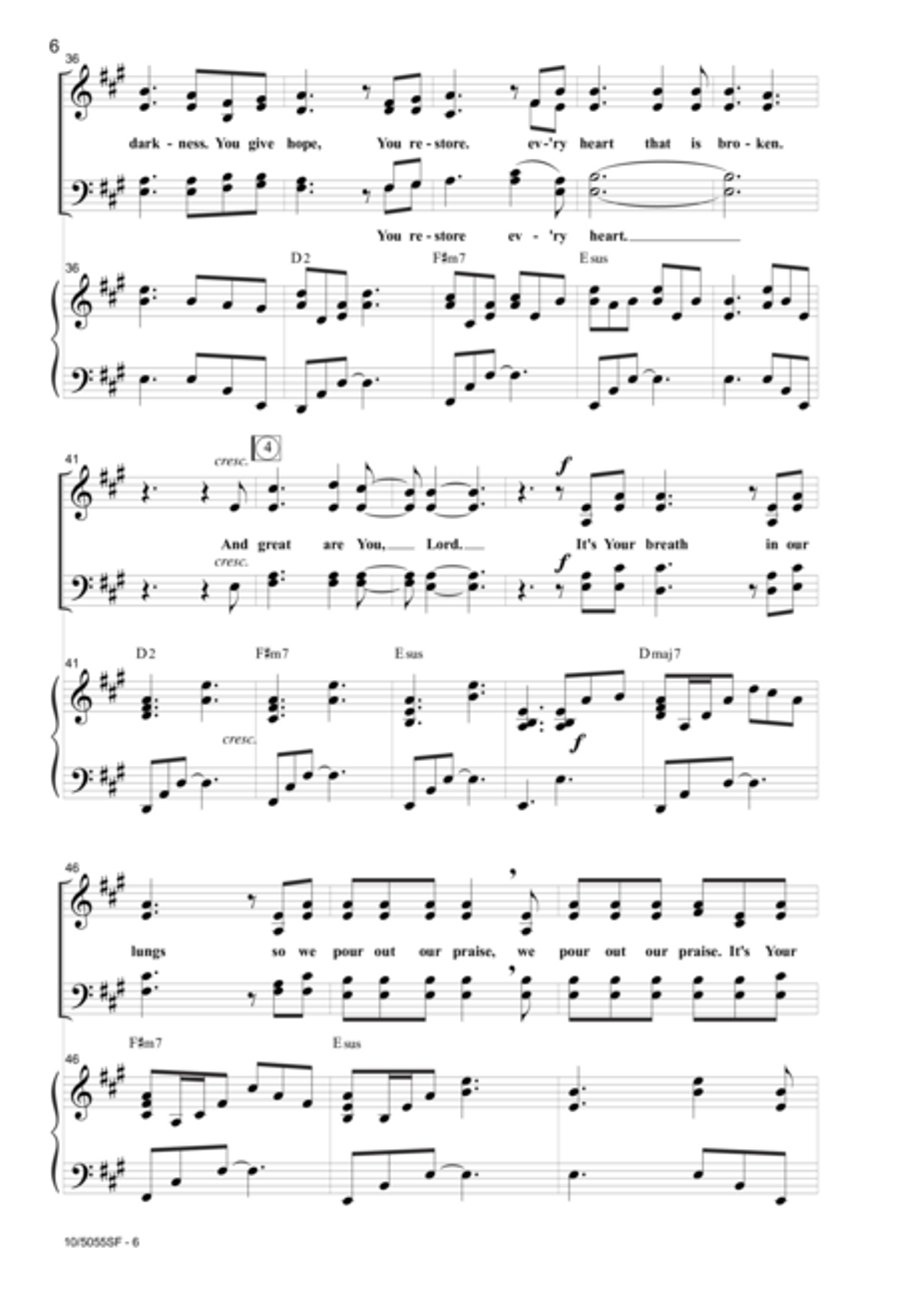 Great Are You Lord 4-Part scores gallery preview page 5