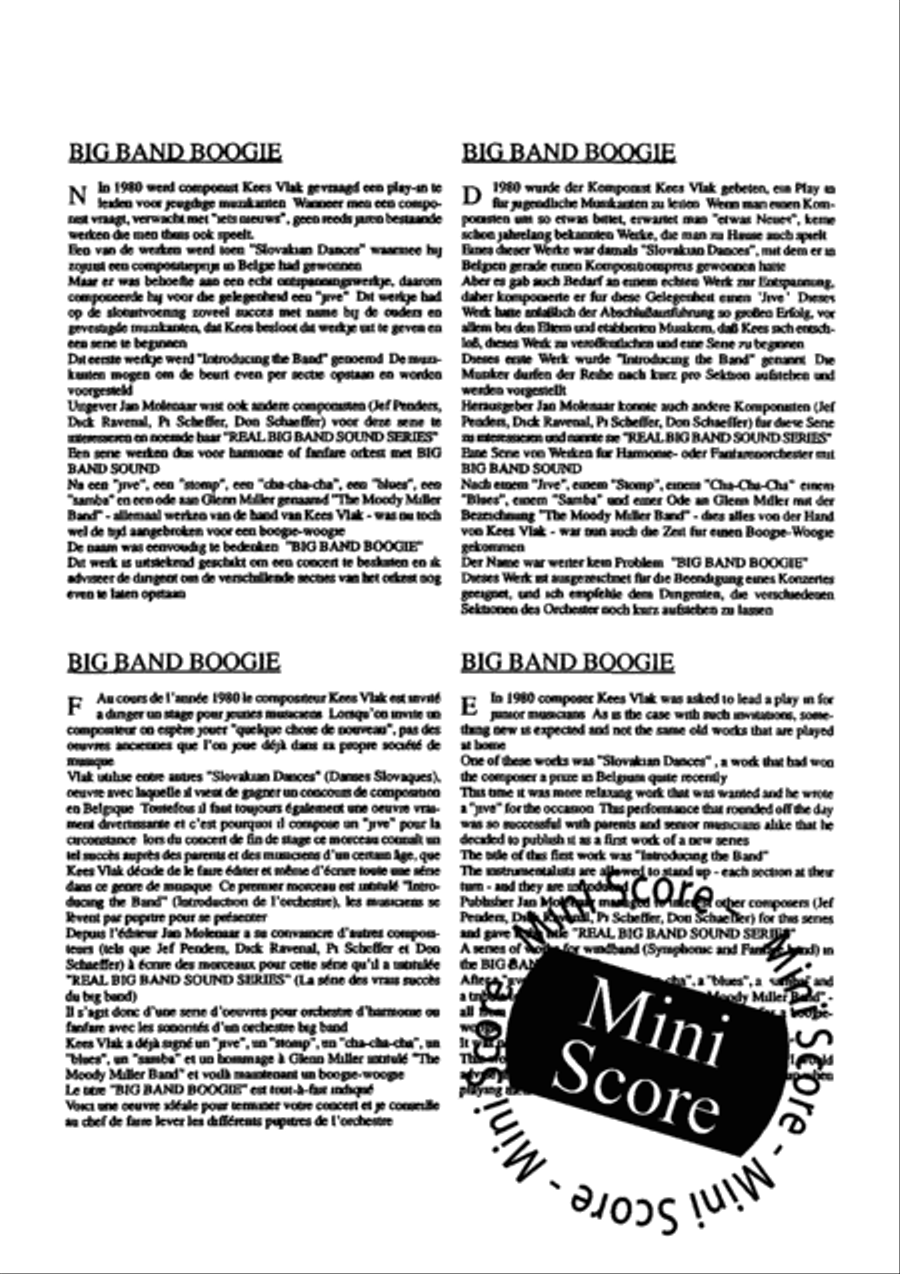 Big Band Boogie Big Band scores gallery preview page 12