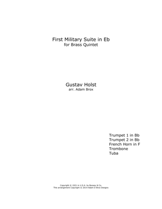 Book cover for First Military Suite in F