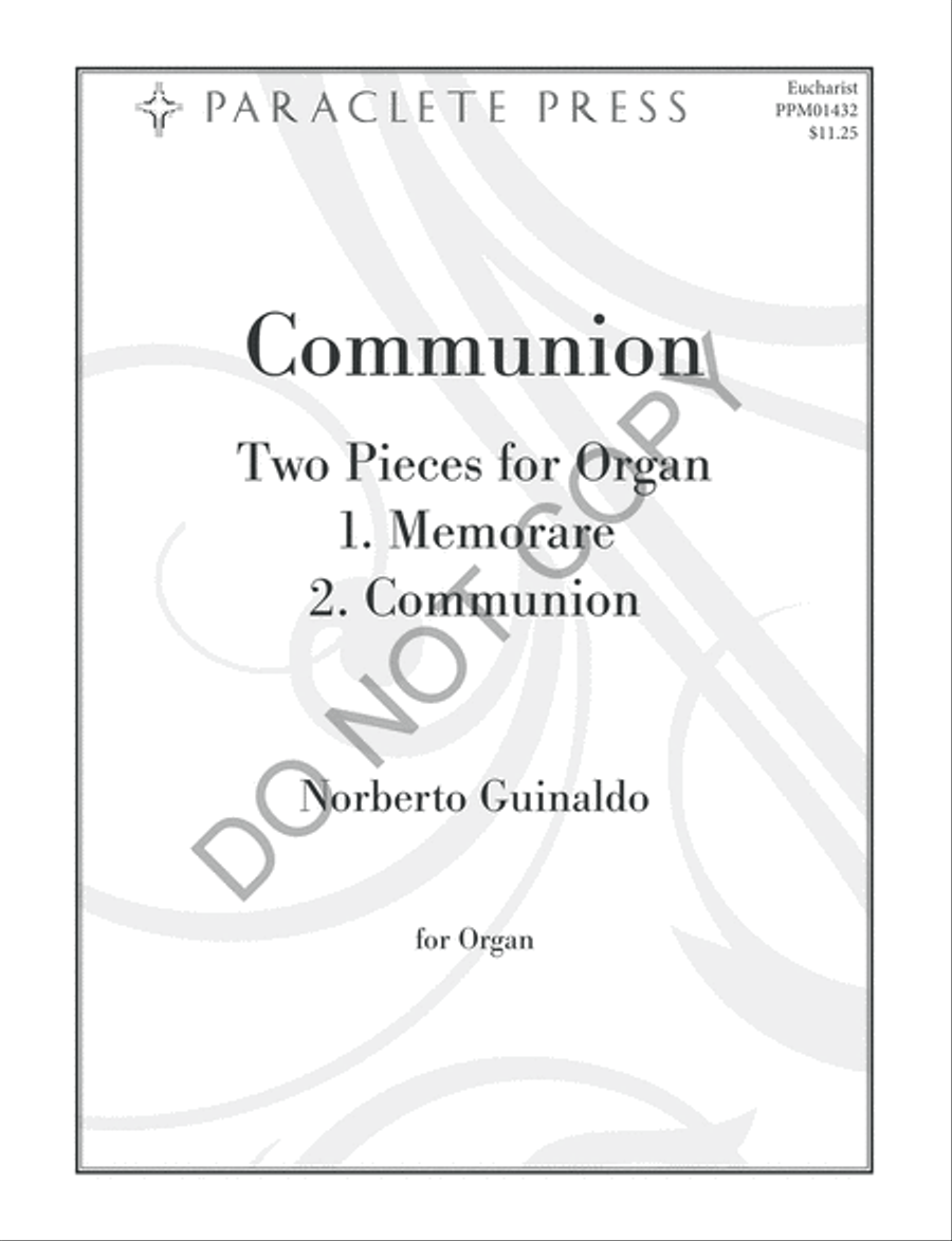 Communion Organ scores gallery preview page 2
