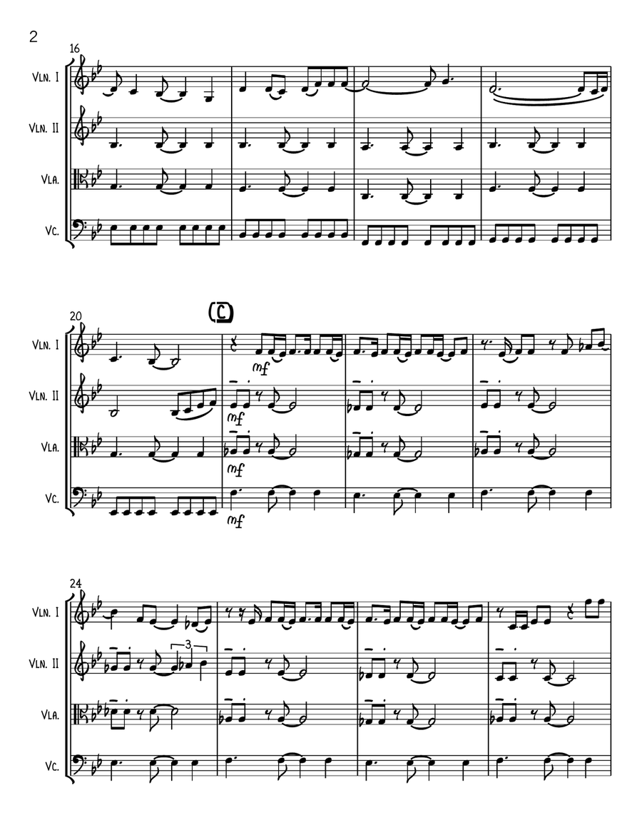 High String Quartet scores gallery preview page 2