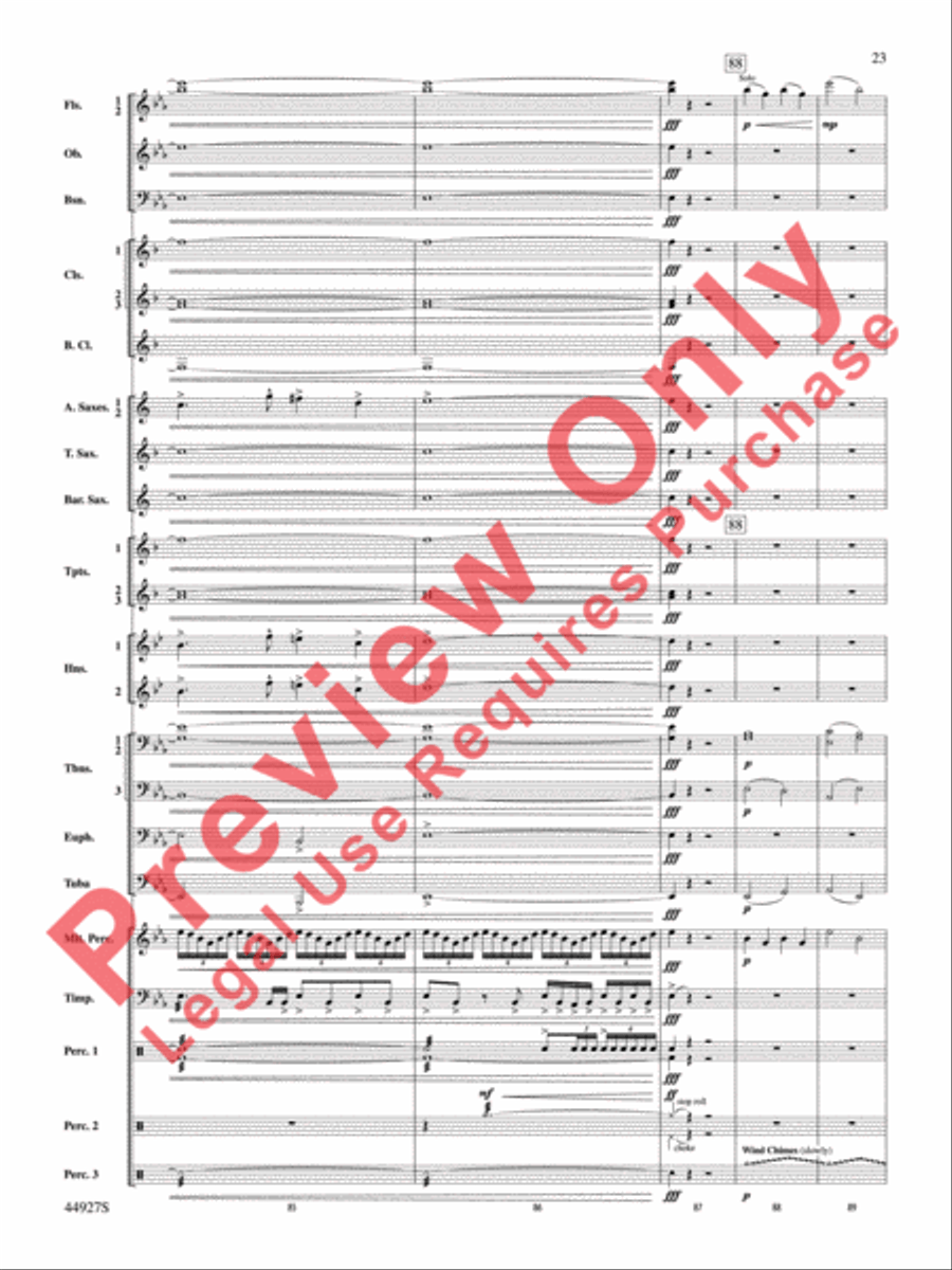 At the Movies with John Williams Concert Band scores gallery preview page 24