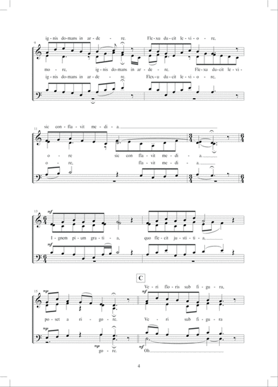 Veri floris 4-Part scores gallery preview page 4