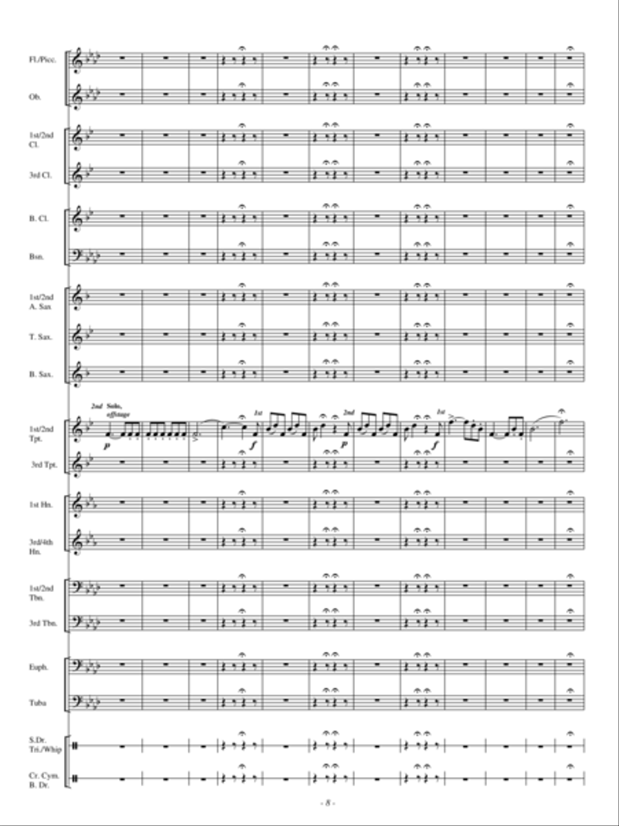 A Hunting Scene A Hunting Scene Concert Band scores gallery preview page 7
