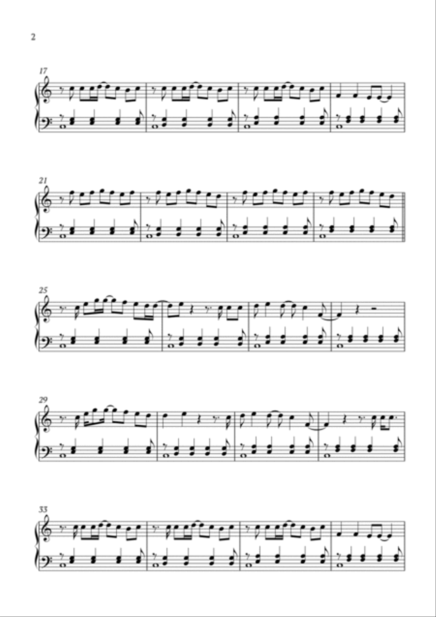 Champagne Problems Piano Solo scores gallery preview page 2