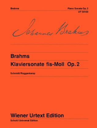 Book cover for Piano Sonata F-sharp Minor Op. 2