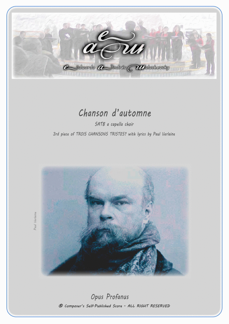 CHANSON D'AUTOMNE Divisi scores gallery preview page 1