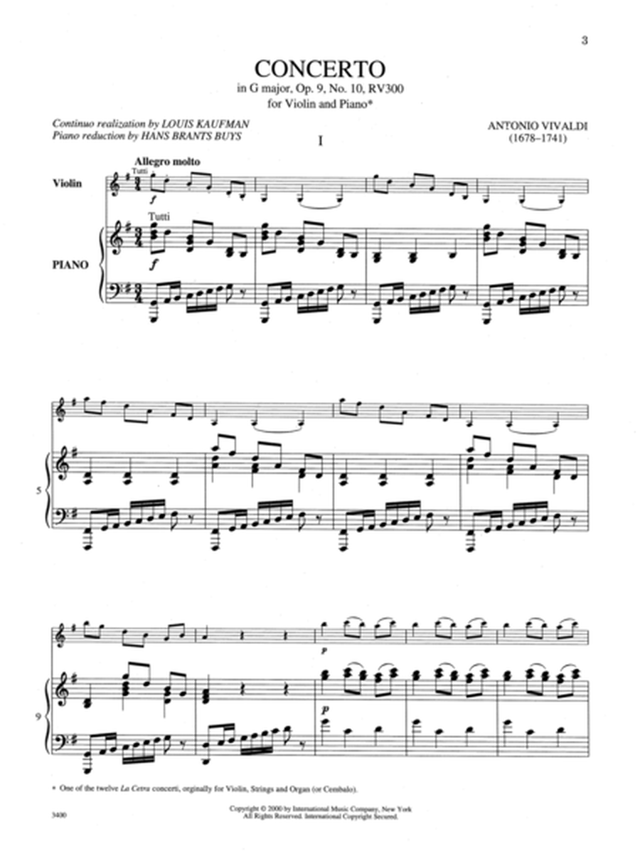 Concerto In G Major, Rv 300 (Opus 9, No. 10)
