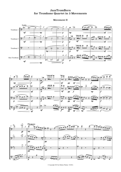 JazzTromBern for Trombone Quartet, Movement 2 image number null