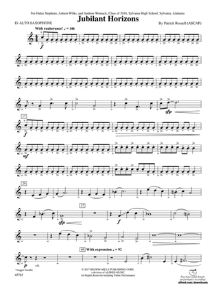 Jubilant Horizons: E-flat Alto Saxophone