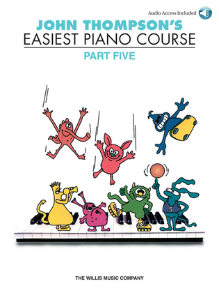 Book cover for John Thompson's Easiest Piano Course – Part 5 – Book/Audio