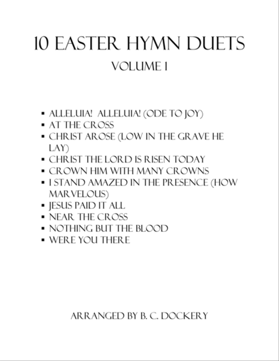 10 Easter Duets for 2 Flutes - Volume 1 image number null