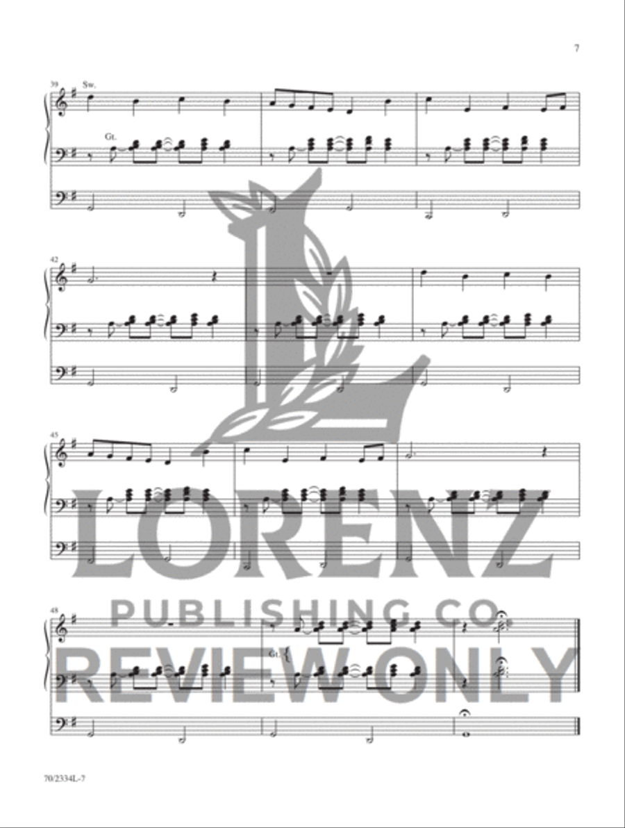 Jazzy Hymn Settings for Organ Organ Accompaniment scores gallery preview page 4