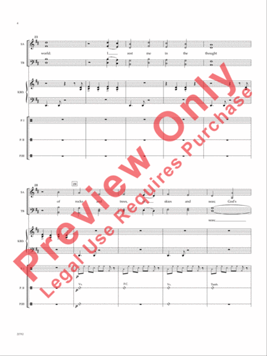 My Maker's World Choir scores gallery preview page 5