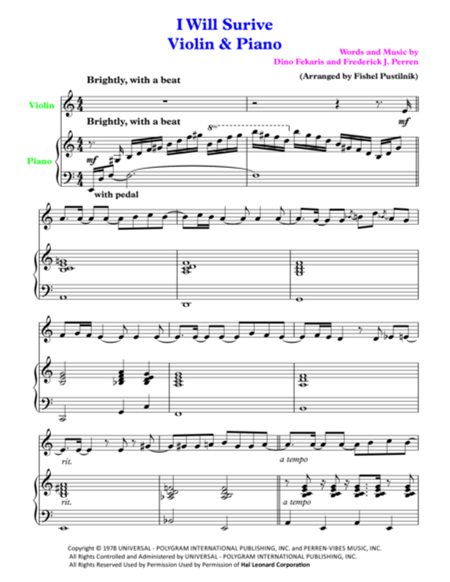 I Will Survive Small Ensemble scores gallery preview page 2