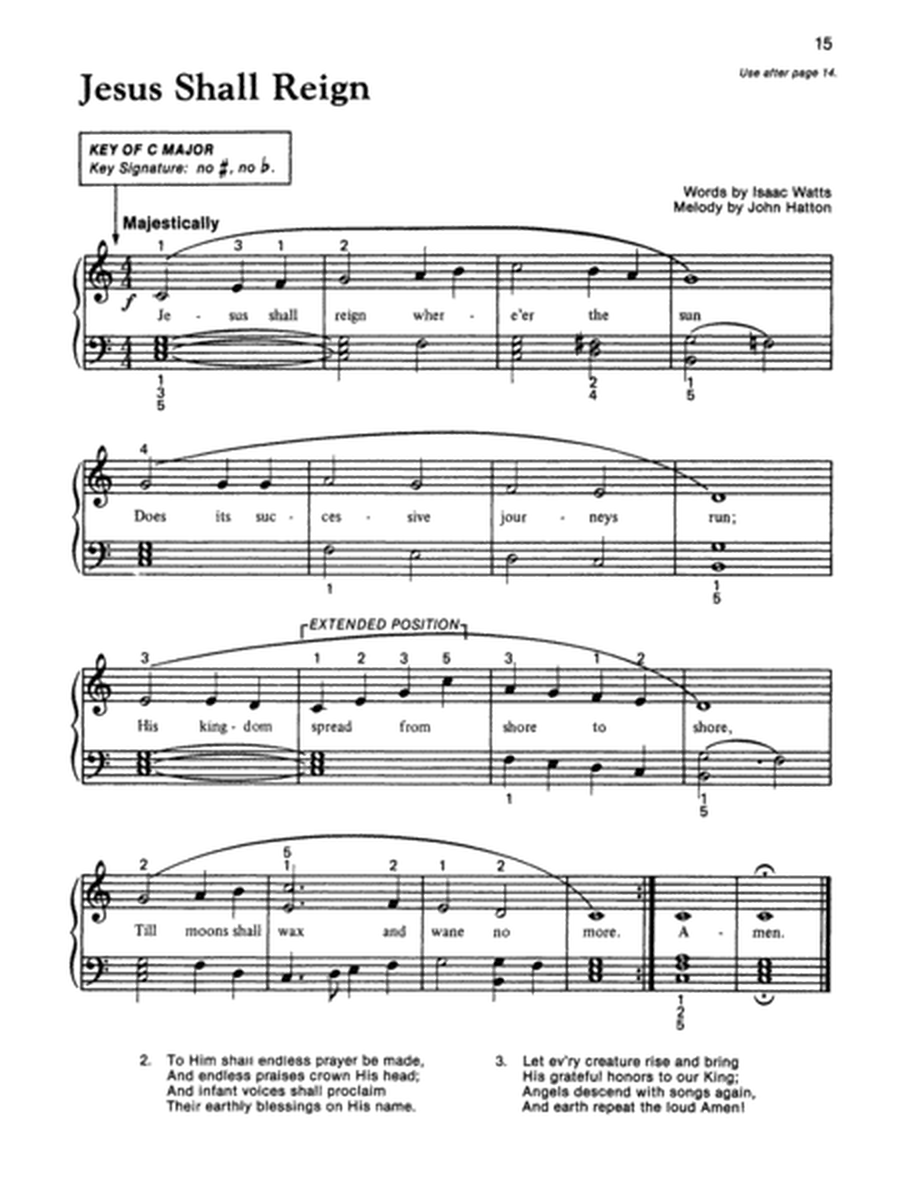 Alfred's Basic Piano Course Hymn Book, Level 3