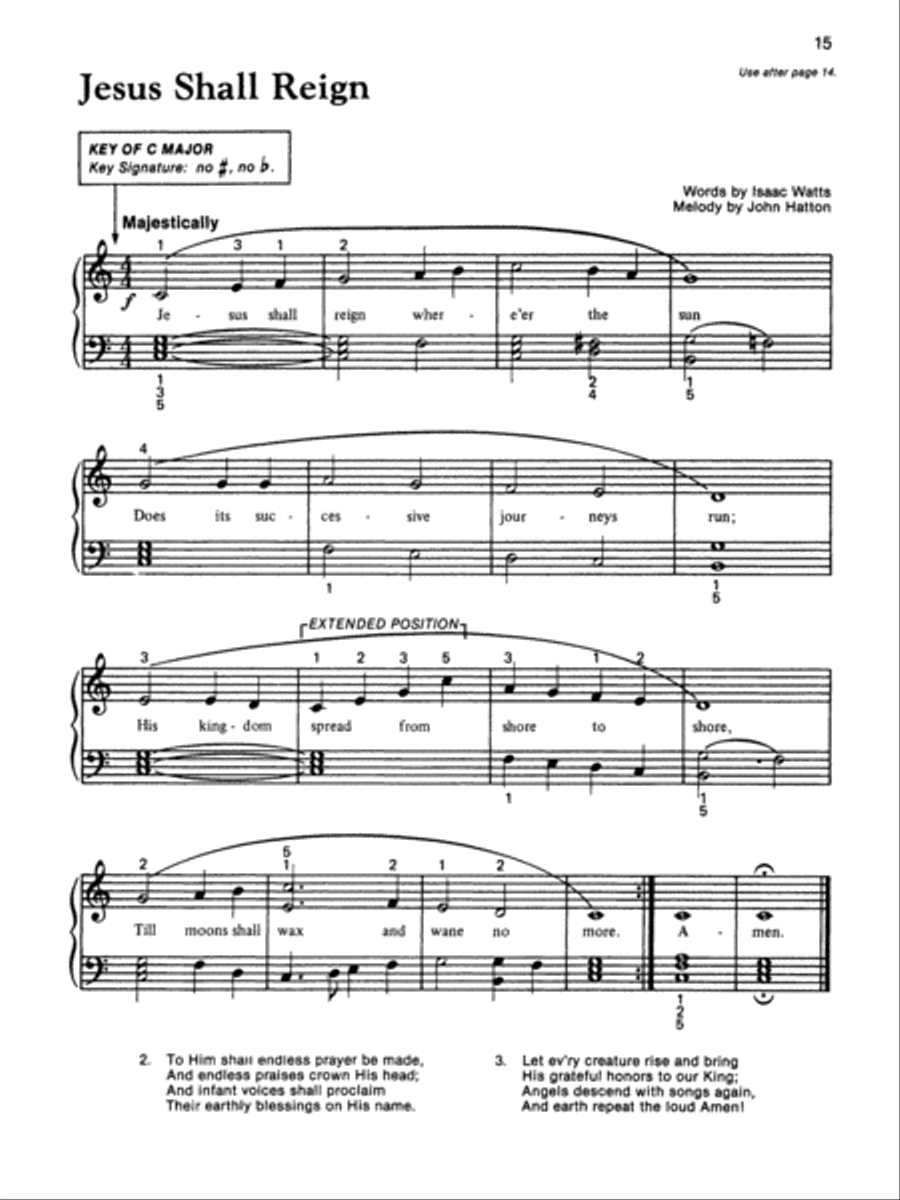 Alfred's Basic Piano Course Hymn Book, Level 3