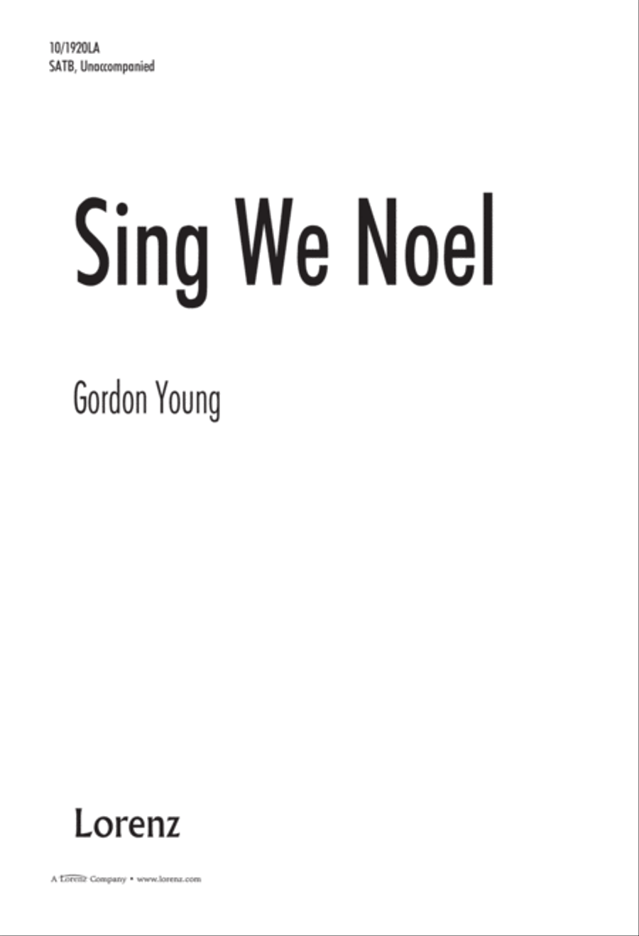 Sing We Noel Sing We Noel 4-Part scores gallery preview page 1