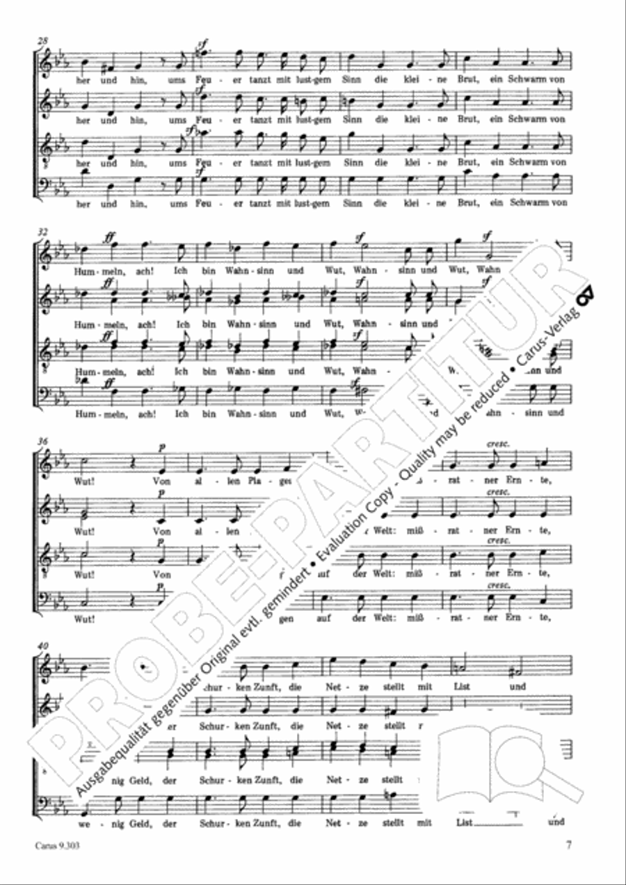 Funf Lieder von Robert Burns op. 55 Choir scores gallery preview page 7