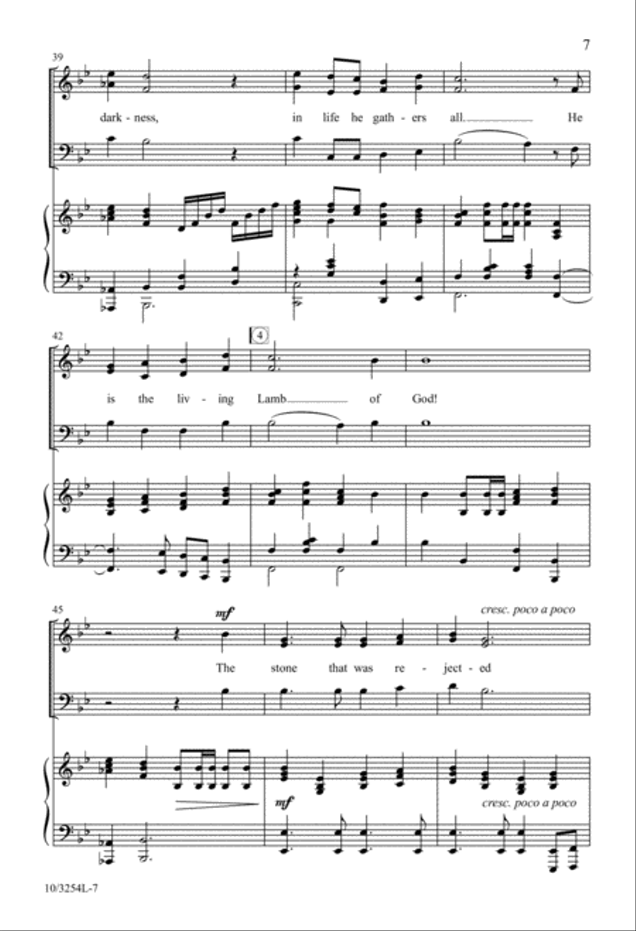 Living Lamb of God! Living Lamb of God! 3-Part scores gallery preview page 7