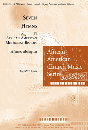 Book cover for Seven Hymns by African American Methodist Bishops