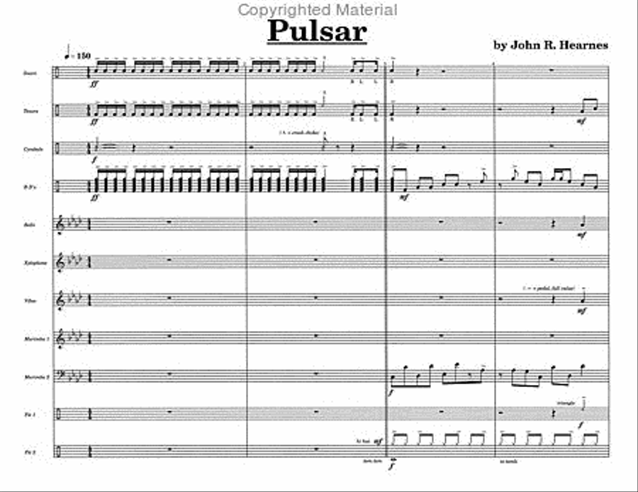Pulsar Pulsar Percussion Ensemble scores gallery preview page 3