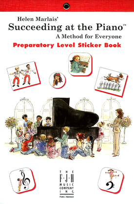 Book cover for Succeeding at the Piano, Sticker Book - Preparatory