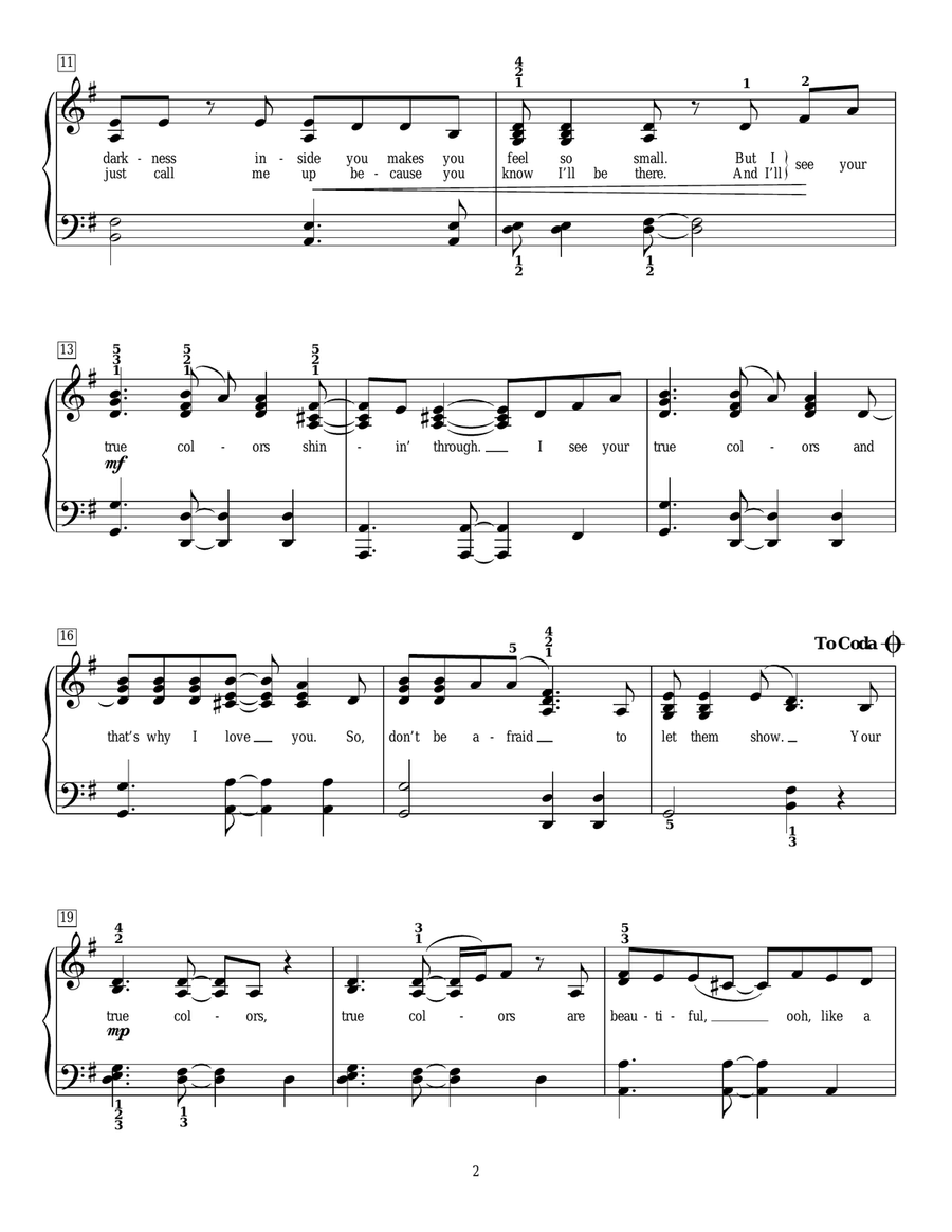 True Colors True Colors Piano Method scores gallery preview page 2