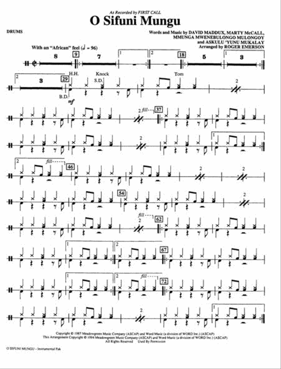 O Sifuni Mungu Show Choir scores gallery preview page 4