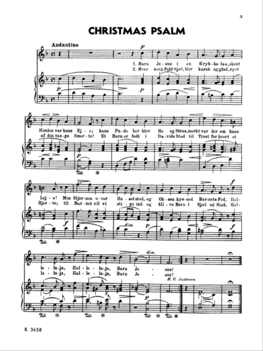 Gade: Children's Christmas Eve Piano Solo scores gallery preview page 1