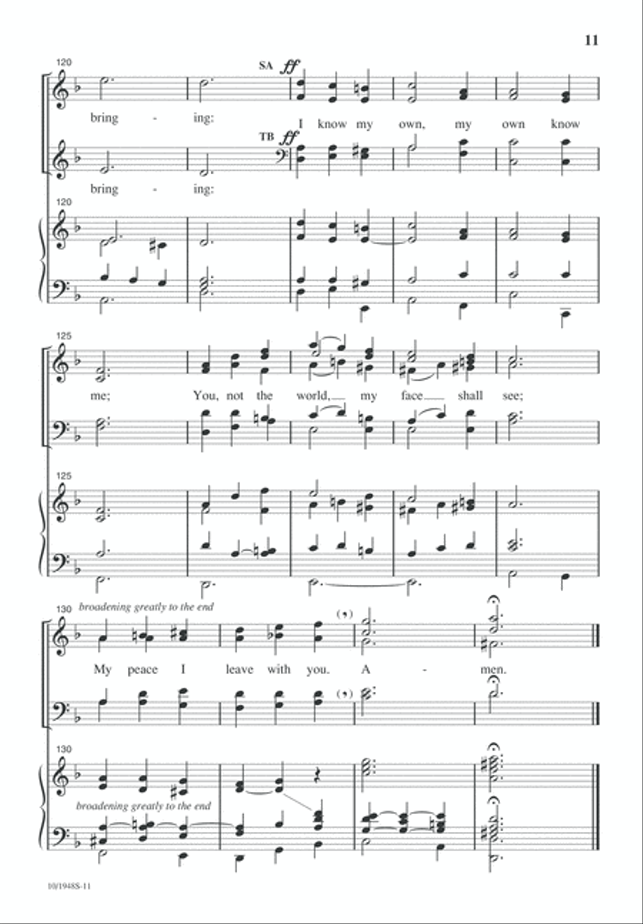 Built on a Rock, the Church Shall Stand 4-Part scores gallery preview page 11
